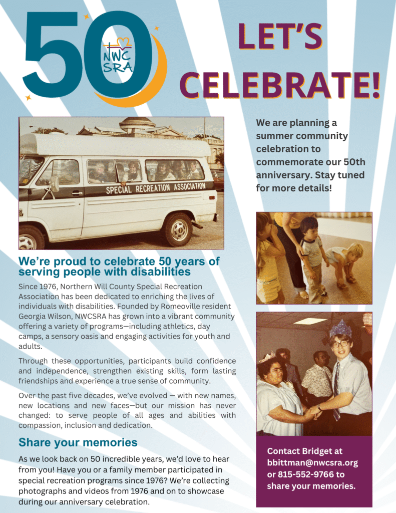 50th Anniversary article with photos from 1970s.