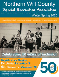 Cover page of 2026 Winter Spring brochure with 50th Anniversary logo